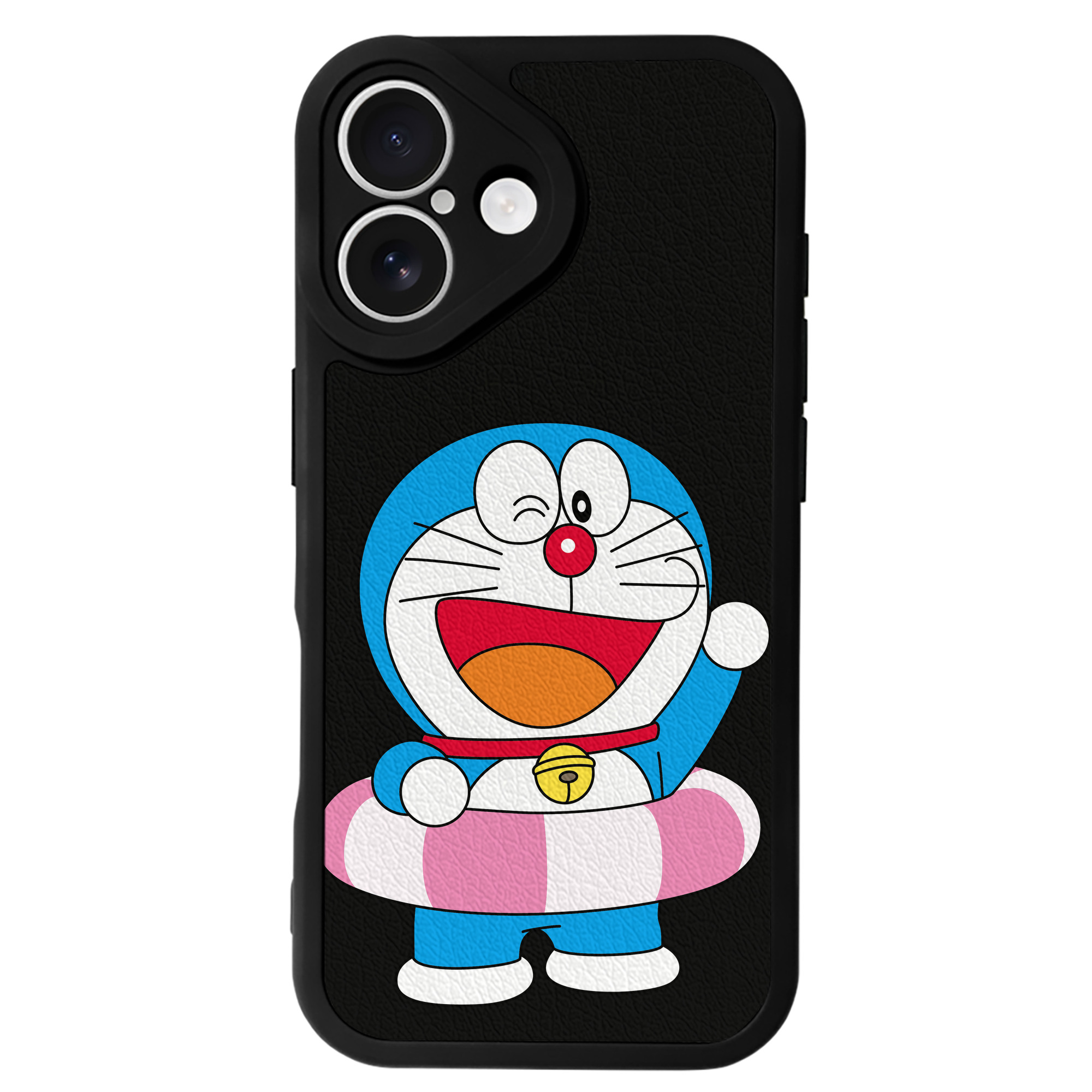 （画像用） ドラえもん Doraemon 【iPhone 16シリーズ対応】シリコンスマホケース（レザー調） 材質：シリコン